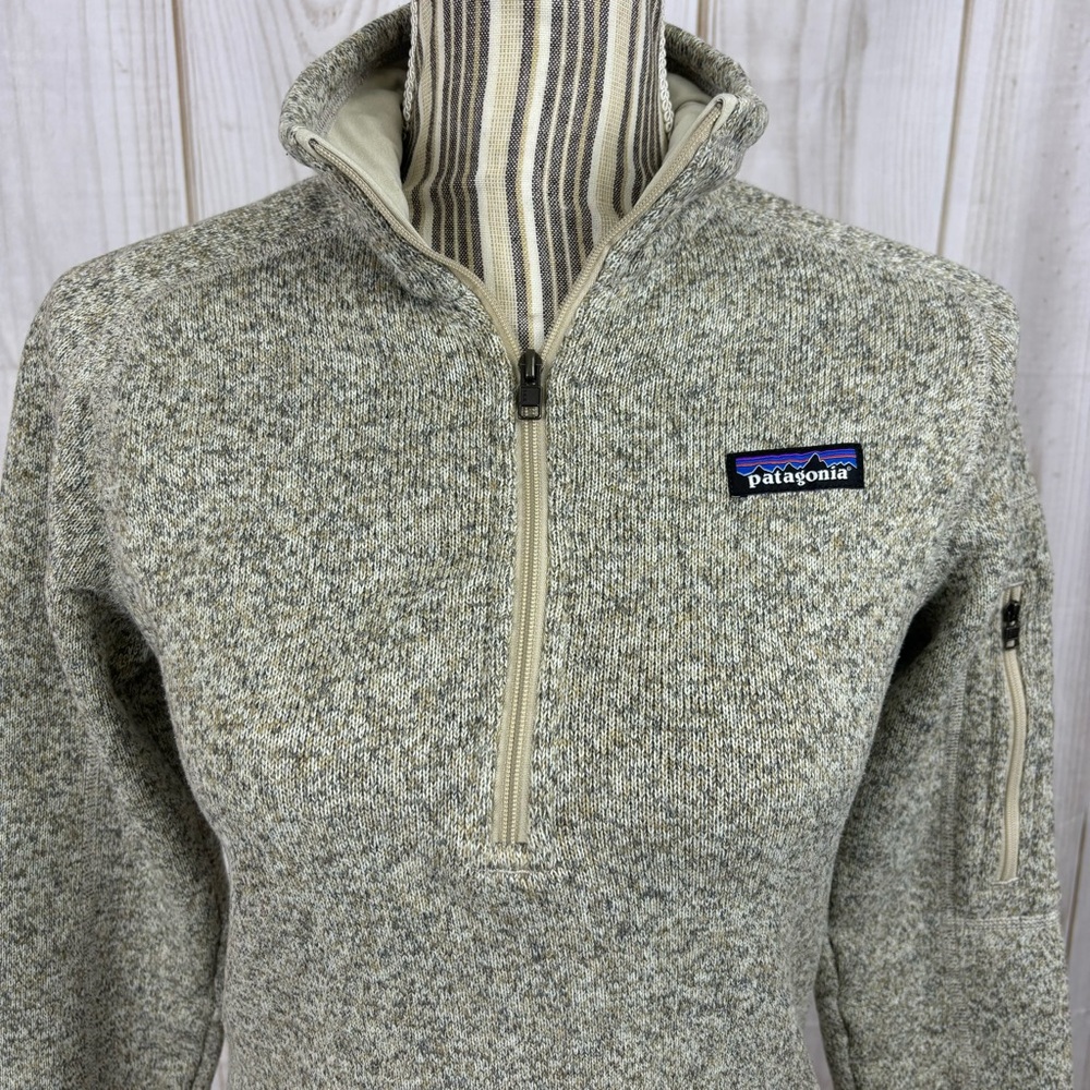 Patagonia Better Sweater 1/4 Zip Pull Over Fleece Long Sleeve Pelican Size Small - Picture 4 of 14